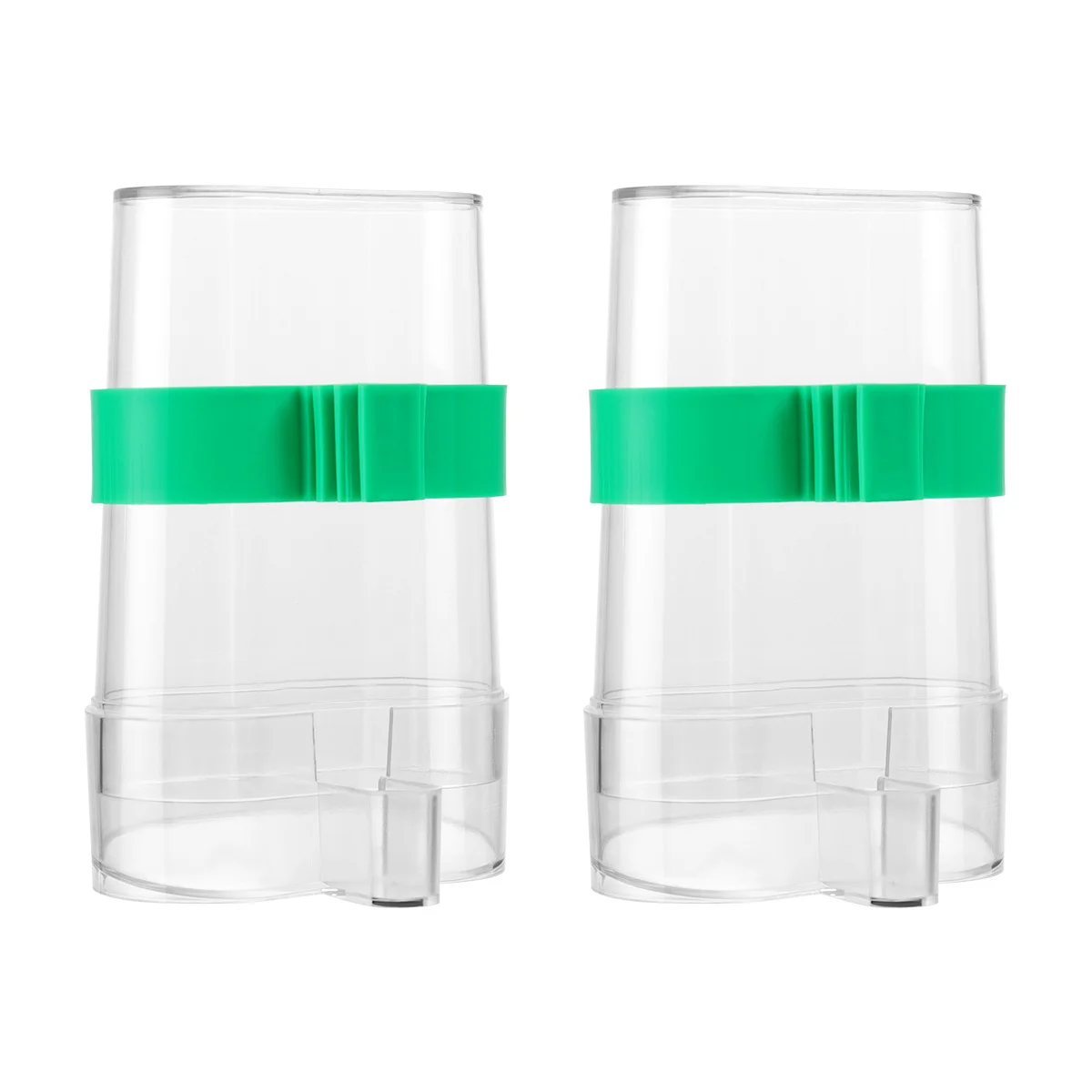 

2pcs Transparent Drinking Fountain Pet Water Dispensing for Animals Pets Birds