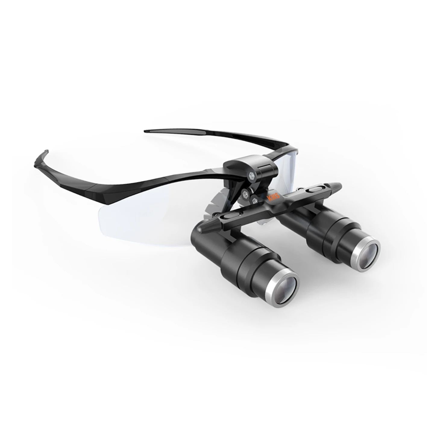 Фото Бинокулярные лупы KWS Kepler Frame Type 5.0x FD-501K-1, черные, с ручным управлением, сертифицированные ISO CE, класс I, для стоматологии, ЛОР, общей хирургии, ветеринарии №1