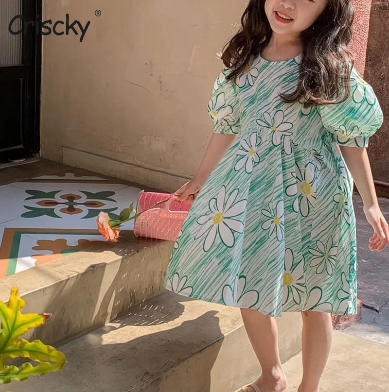 

Детское кружевное платье для девочек, с коротким рукавом