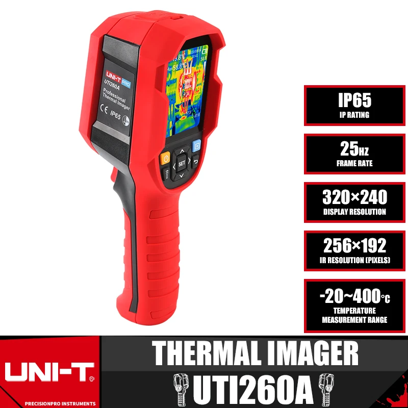 

UNI-T UTI260A Infrared Thermal Imager 256x192 Pixels Thermal Camera For Repairs Thermographic Camera PCB Circuit Industrial Test