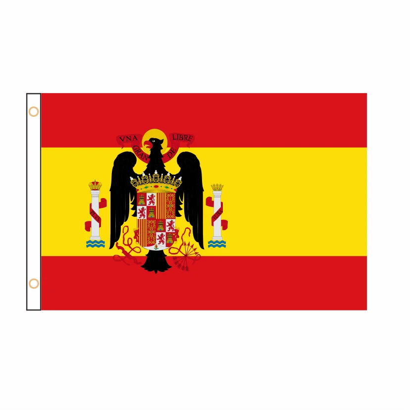 

Support customization Flag of Spain (1945–1977) Banner 3ft*5ft Polyester Sports Advertising QZ-162