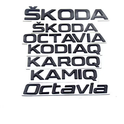 3D черная багажная наклейка с изображением немапластины, Эмблема для SKODA RAPID YETI FABIA SUPERB KAMIQ KODIAQ OCTAVIA KAROQ SCALA, задняя наклейка 4X 4