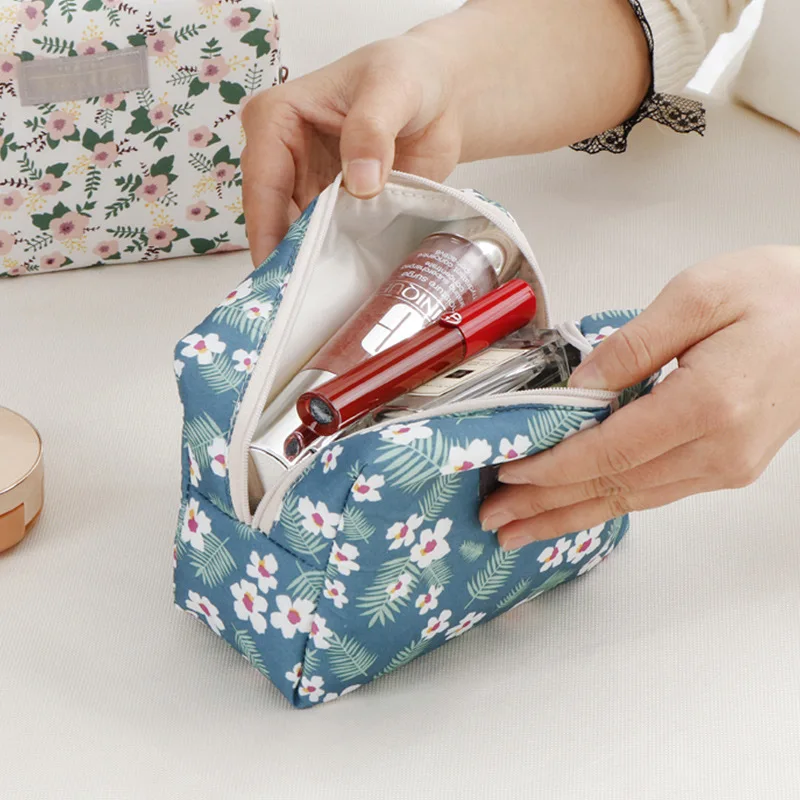 

Waterproof cosmetic storage bag portable sanitary bag makeup lipstick key headset data cable organizer