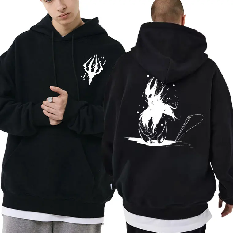 

Game Hollow Void Hollow Knight Double Sided Print Hoodie Man Harajuku Streetwear Men's Oversized Hoodies Unisex Anime Sweatshirt