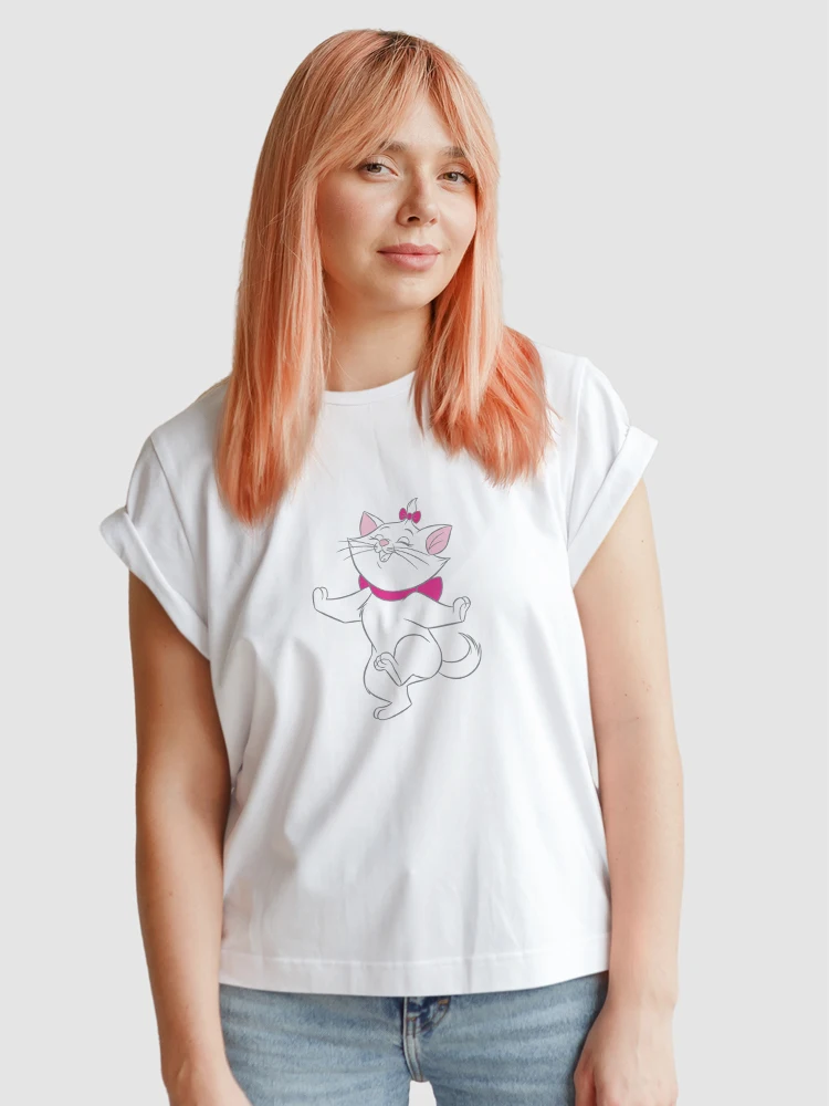 Футболка женская с коротким рукавом смешная Модная рубашка диснеевским принтом