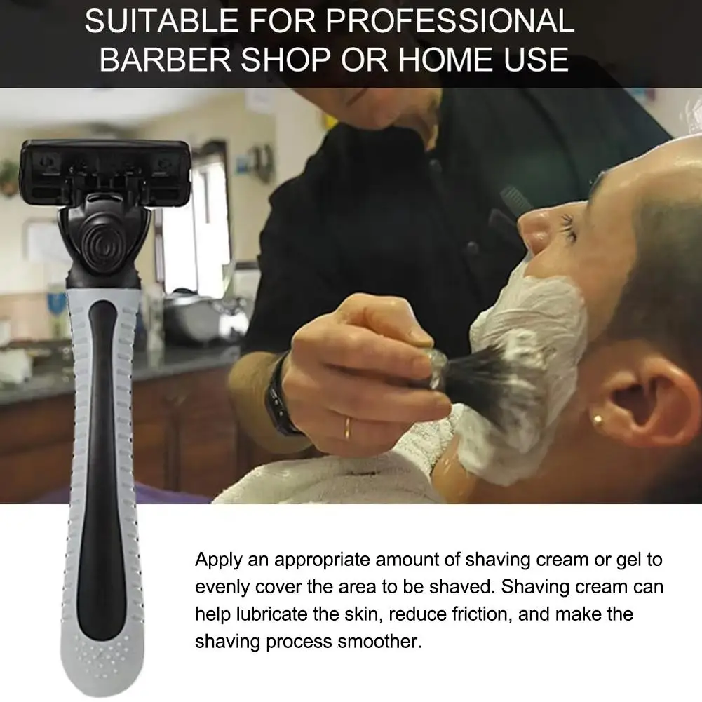 6-слойная бритвенная головка ручная бритва из нержавеющей стали классическая с