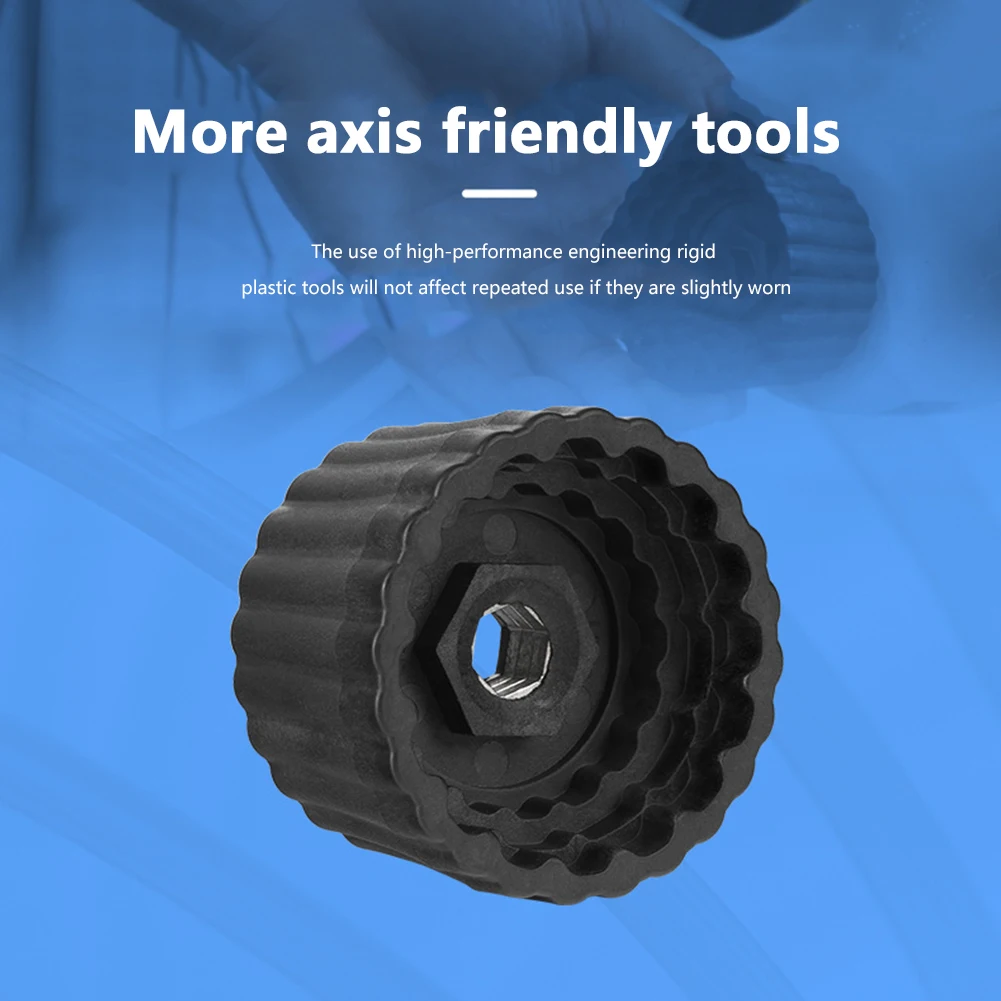 

5 in 1 Bicycle Wrench Spanner Sockets Bike Bottom Bracket Extractor Multifunction Black Bicycle Repair Tool Kits