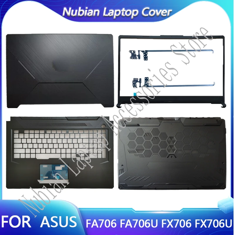 NEW For ASUS F17 FA706 FA706U FX706 FX706U FX706HE HM LI Laptops Case LCD Back Cover/Front Bezel/Palmrest/Bottom Cas Hinge