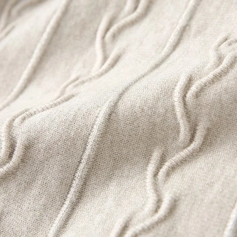 2022 модная осенне-зимняя трикотажная длинная Плиссированная юбка миди для женщин