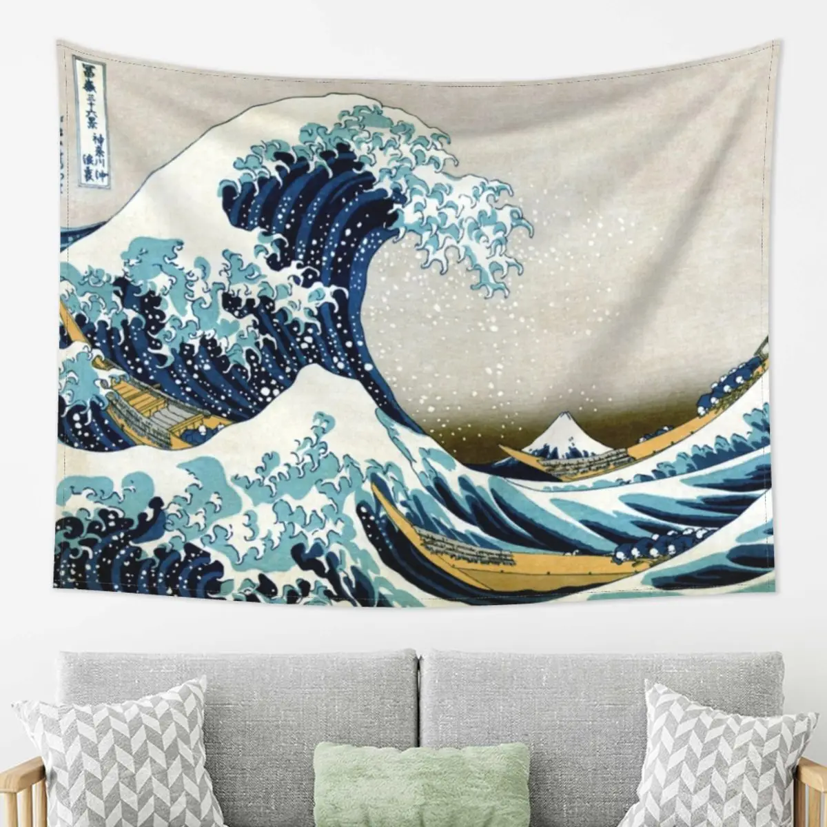 

Great Wave Tapestry Hippie Wall Hanging Kanagawa Mount Fuji Japan Decoration for Bedroom Table Cover Wall Carpet