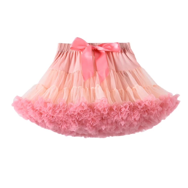

Simple Solid Skirt 2022 New European/American Children's Dress Tutu Skirt Summer Princess Skirt Girls Mesh Skirt