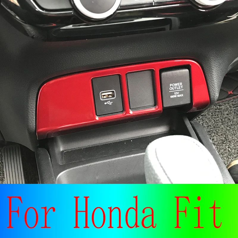 

Для Honda Fit 2021 GR9 Высококачественный ABS хром Автомобильный интерьер аксессуар центральное управление прикуриватель панель блестки Стайлинг