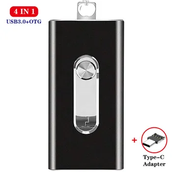 IOS Flash Drive 128GB for iphone iPad Photostick Type C Pen Drive OTG Pendrive 64GB 32GB 256GB USB OTG Flash USB 1