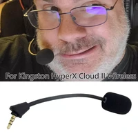 2022 headphone microphonereplacement game mic 3 5mm for kingston hyperx cloud 2 ii wireless gaming headset headphones new