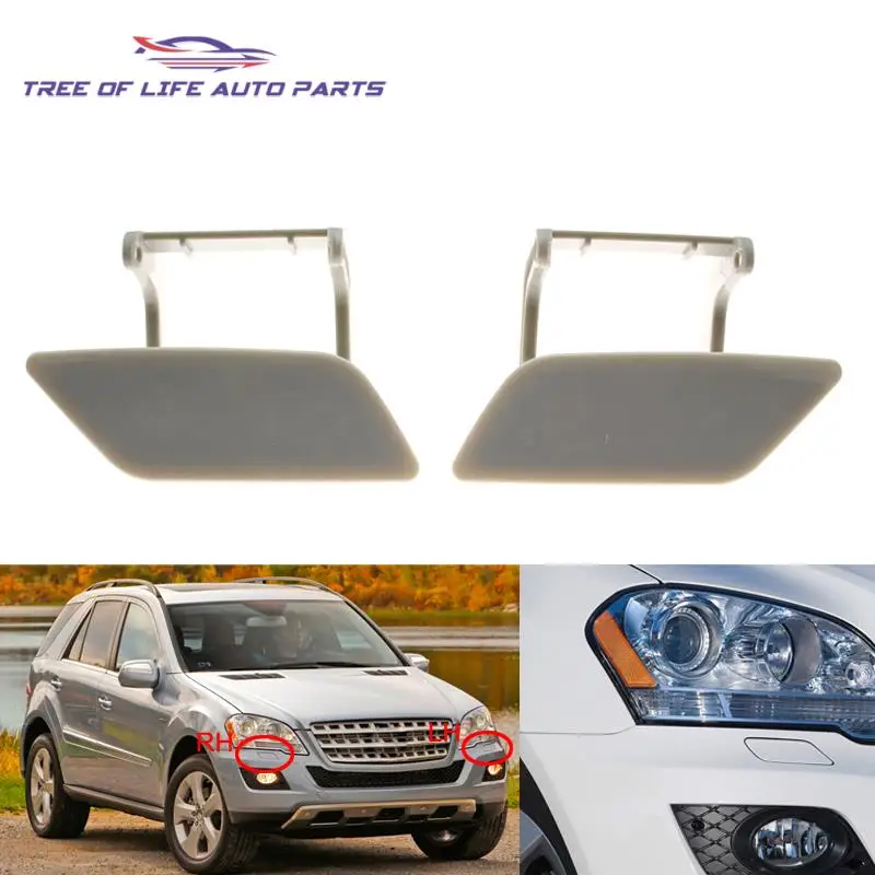 

1648601008 Unpainted Front Bumper Headlight Washer Spray Nozzle Jet Cover Cap For Mercedes-Benz ML320 ML350 ML550 W164 2008-2011