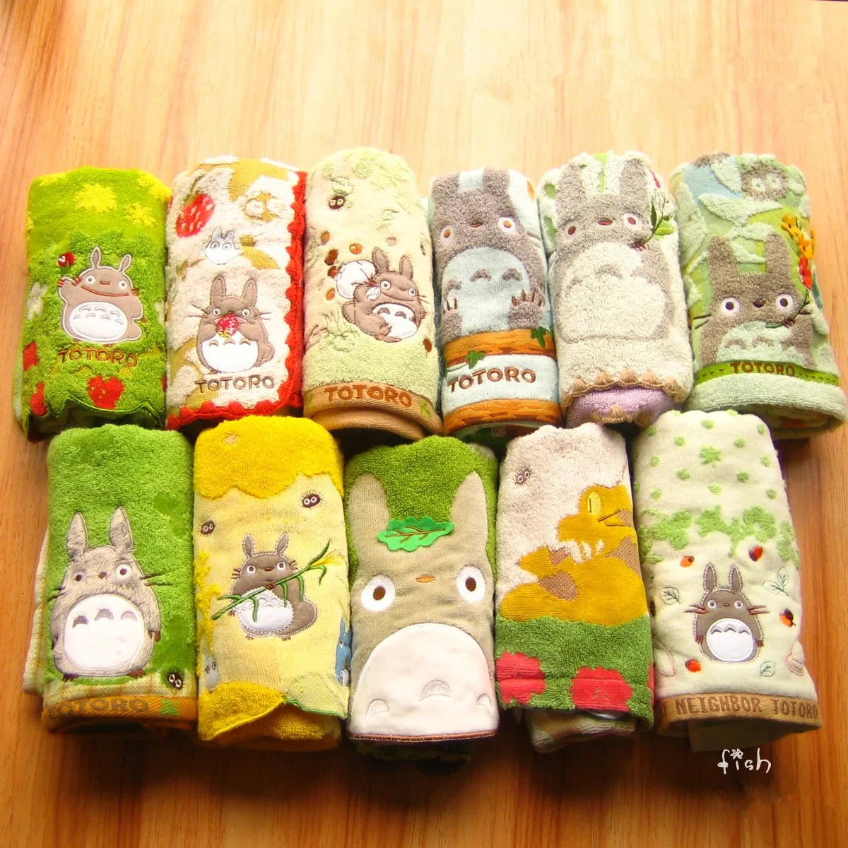 Japan Totoro Cotton Towel Soft Towel Fresh and Exquisite Embroidered Bath Towel Face Towel 35cm*80cm Fashion Home Textile