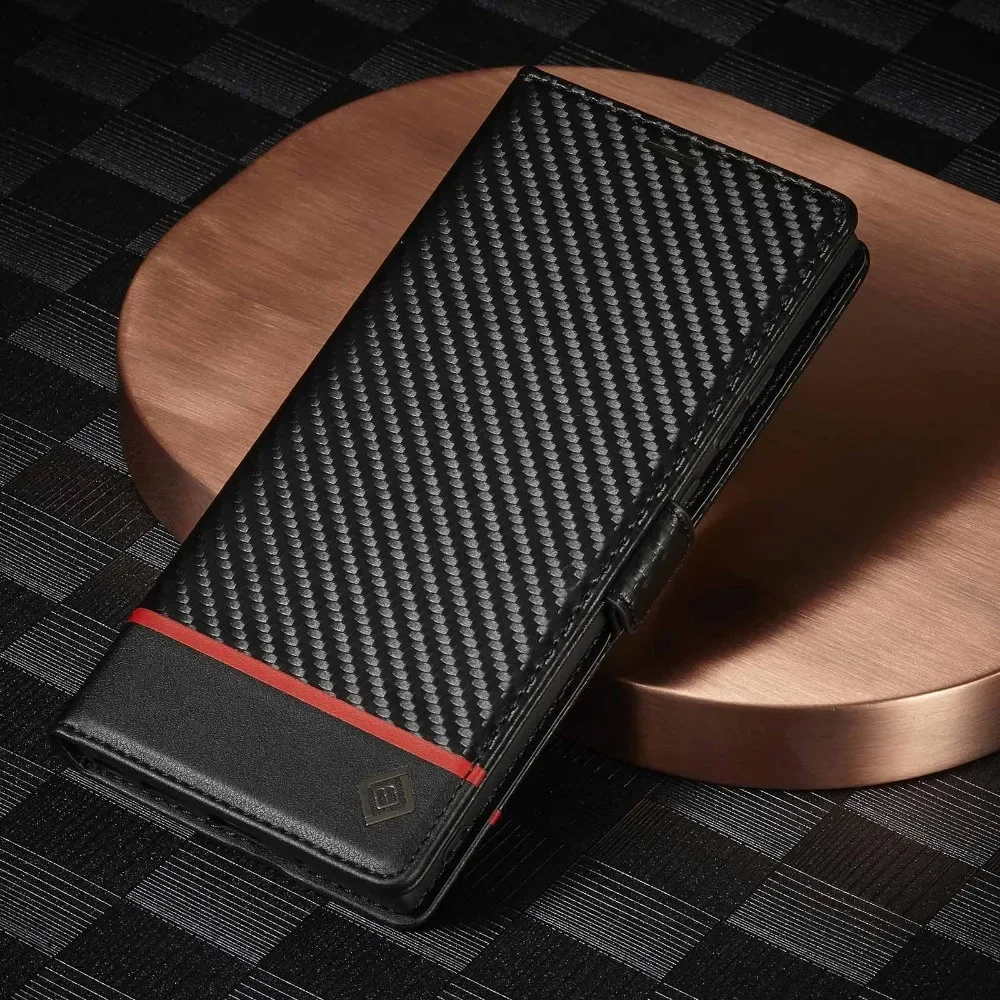 Кожаный чехол из углеродного волокна для телефона Samsung S25 Ultra S24 FE S21 S23 S22 Plus A55 A54 A53