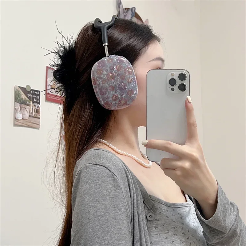 Фото Модный крутой защитный чехол для наушников Apple Airpods Max, прозрачный чехол из ТПУ для наушников Airpods Max Decor, красочная гарнитура №3