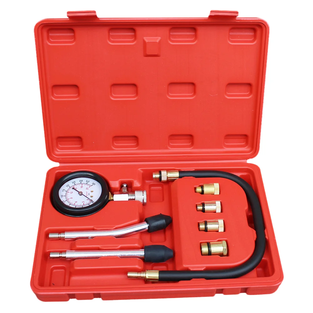 

8pcs Engine Oil Pressure Diagnostic Tester Tool Set Digital Oil Pressure Gauge Car Meter