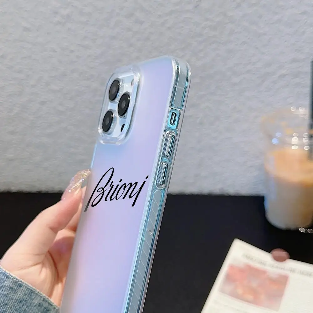 Чехол B-Brioni для iPhone 17 16 15 14 13 12 11 Pro Max Plus, прозрачный, с лазерным градиентом «Аврора» (art.: 3920d8e8a992c) - 3920d8e8a992c
