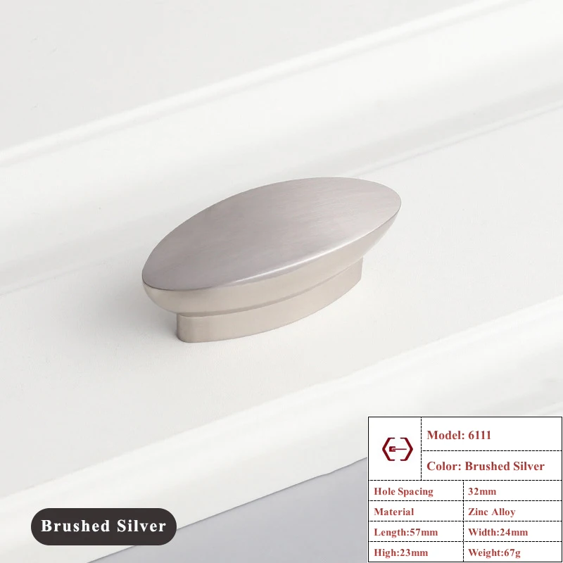 Твердая кухонная ручка из цинкового сплава овальный шкаф ручка для обувного шкафа дверные ручки ручка для ящика мебельная фурнитура аксессуары