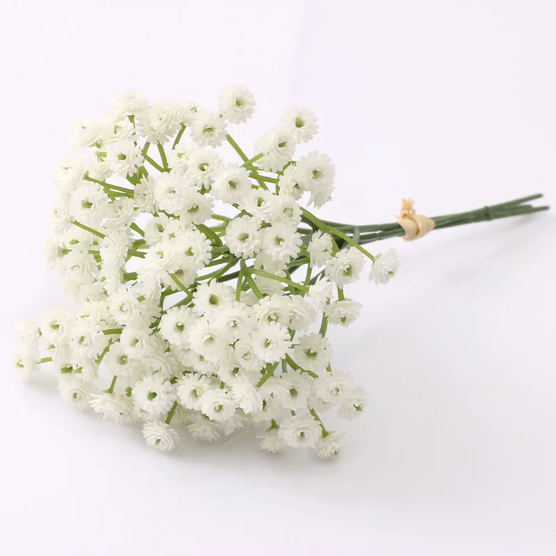 

20cm White Gypsophila Artificial Flowers Wedding DIY Bouquet Decoration Arrangement Plastic Babies Breath Fake Flower Home Decor