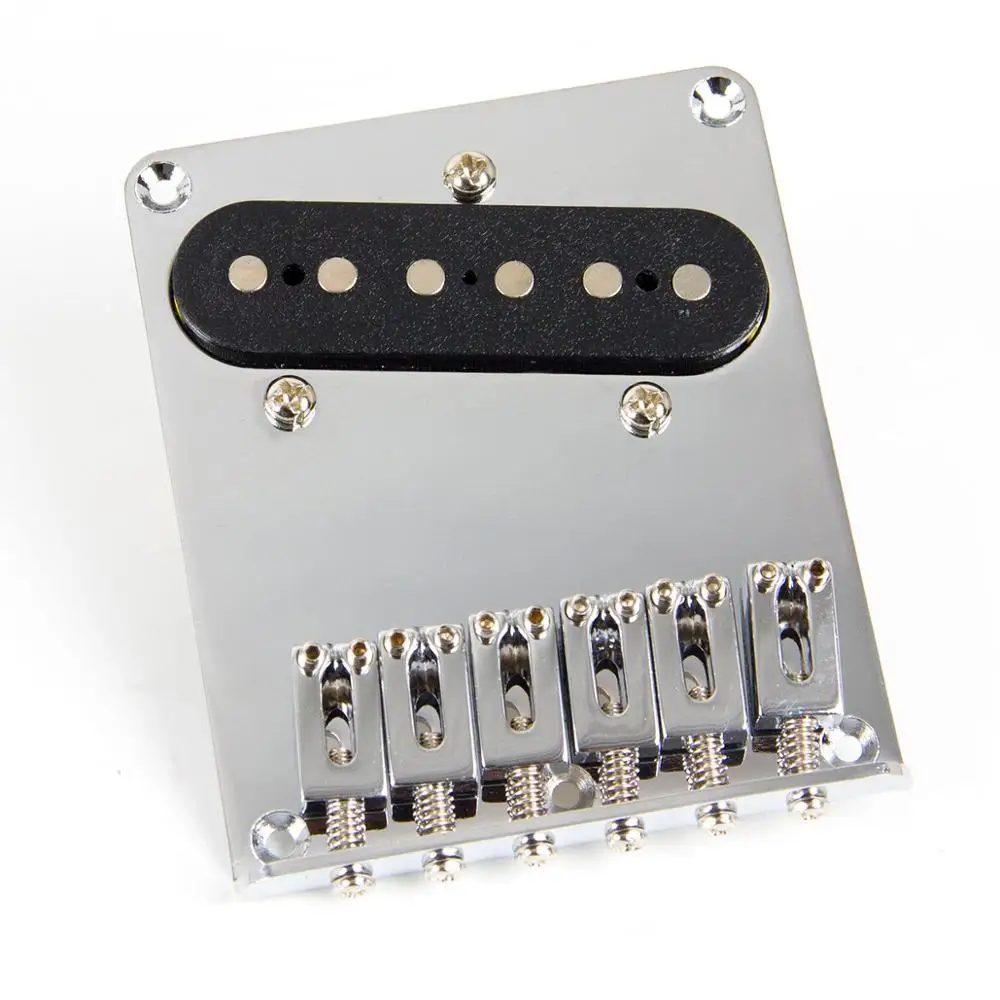 

6 String Bridge with Single Coil 6 String Pickups for FD TL Electric Guitar Chrome