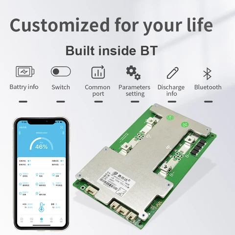 JBD Smart BMS Bluetooth зарядное устройство для литиевых аккумуляторов