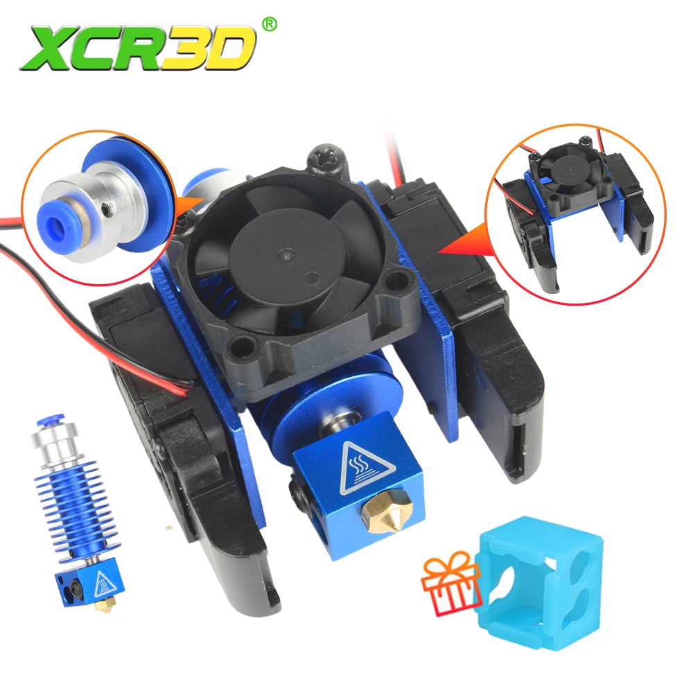 XCR3D V6 J-head 12V 24V All metal Hotend Wade Bowden 1.75mm Filament Nozzle Cooling Fan Bracket Block Thermistors Heat Sink Kit XCR3D V6 J-head 12V 24V All metal Hotend Wade Bowden 1.75mm Filament Nozzle Cooling Fan Bracket Block Thermistors Heat Sink Kit