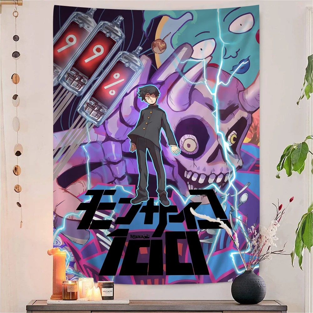 Аниме Mob P-PsychoS 100 сделай сам настенный гобелен хиппи цветок настенные ковры декор