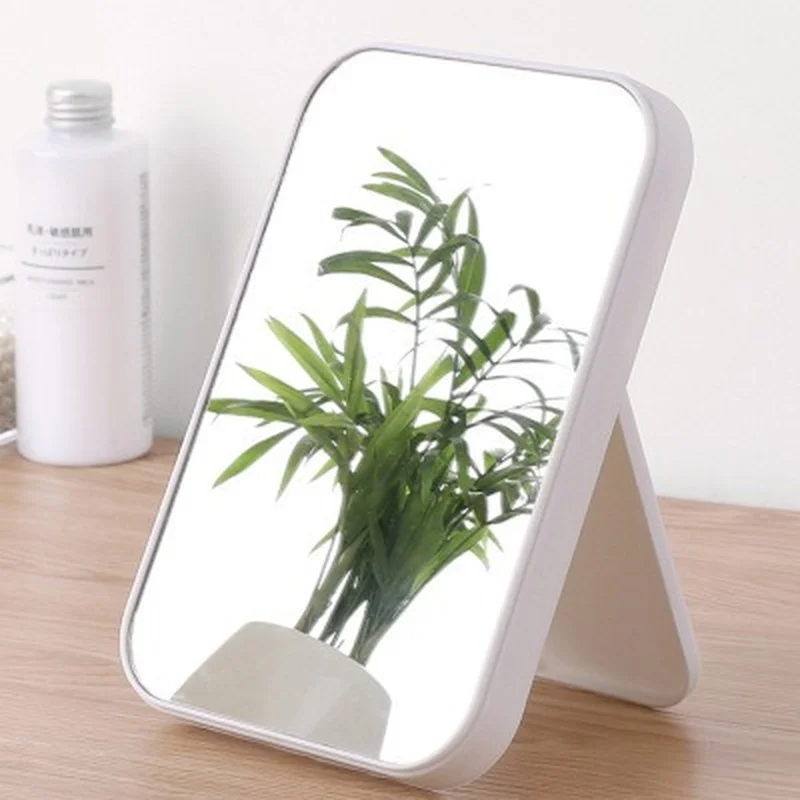 

Sdotter Desktop Folding Portable Makeup Mirror Student Dormitory Desktop Small Mirror Female Dressing Mirror with Princess Mirro