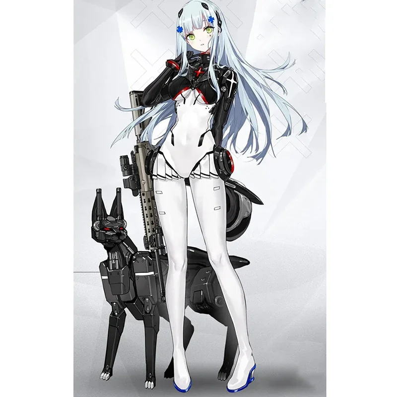 Женский комбинезон для косплея из искусственного латекса Hk416 сексуальные