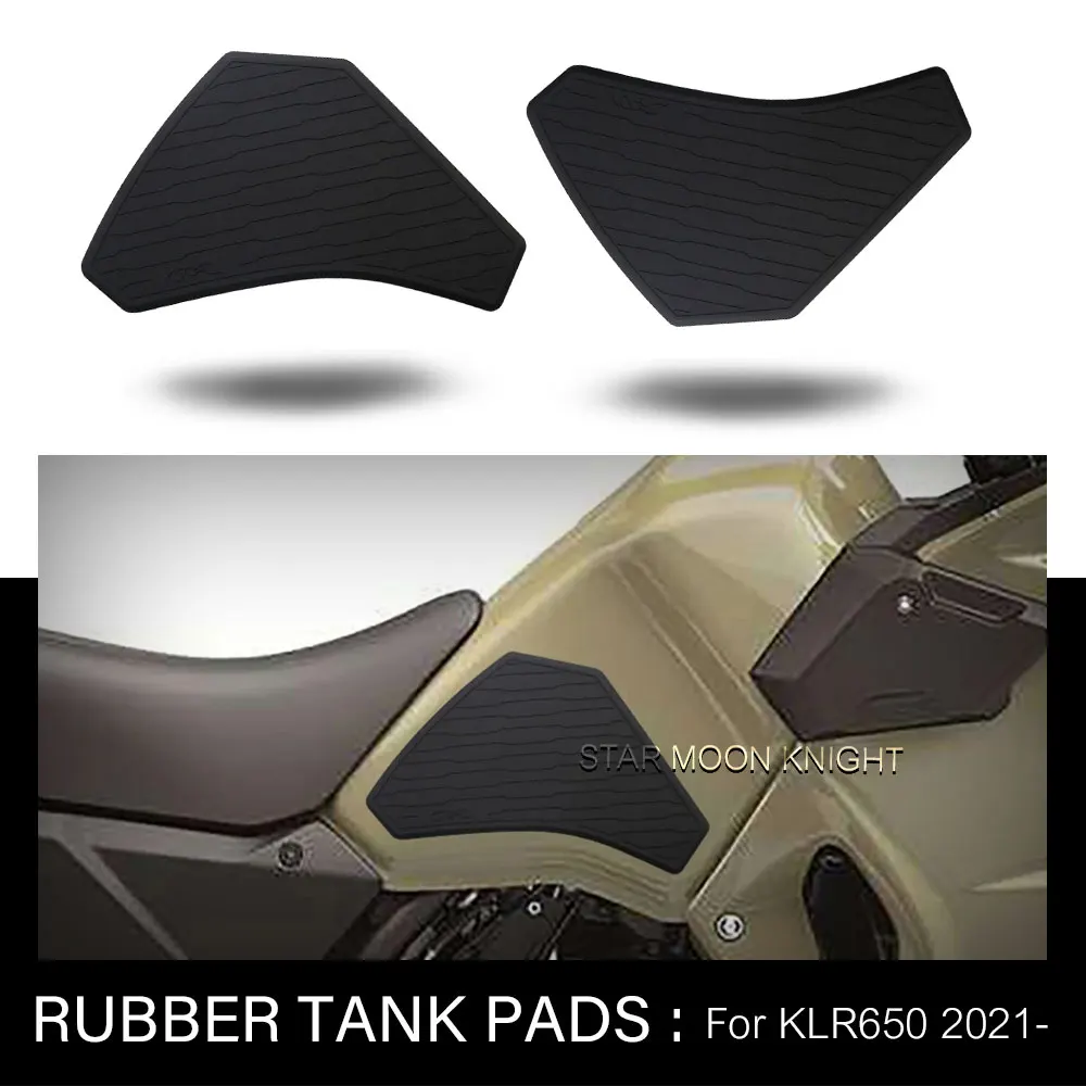 

Side Fuel Tank pad For Kawasaki klr 650 KLR650 2021 2022 - Tank Pads Protector Stickers Decal Gas Knee Grip Traction Pad Tankpad
