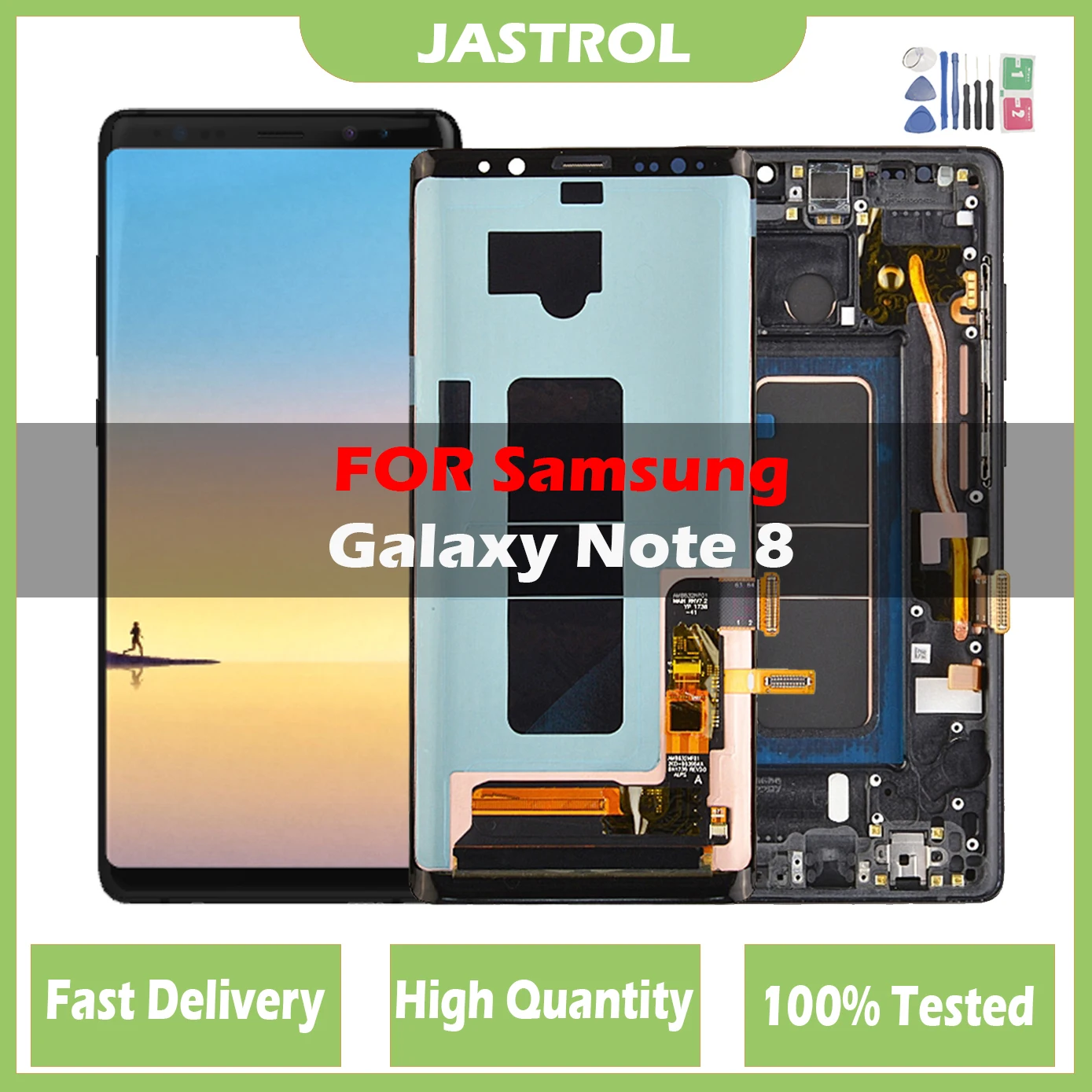 Оригинальный сменный ЖК-дисплей Note 8 для SAMSUNG Galaxy note 8 N8, сенсорный экран N950F N950U N9500 N950N, дисплей с рамкой