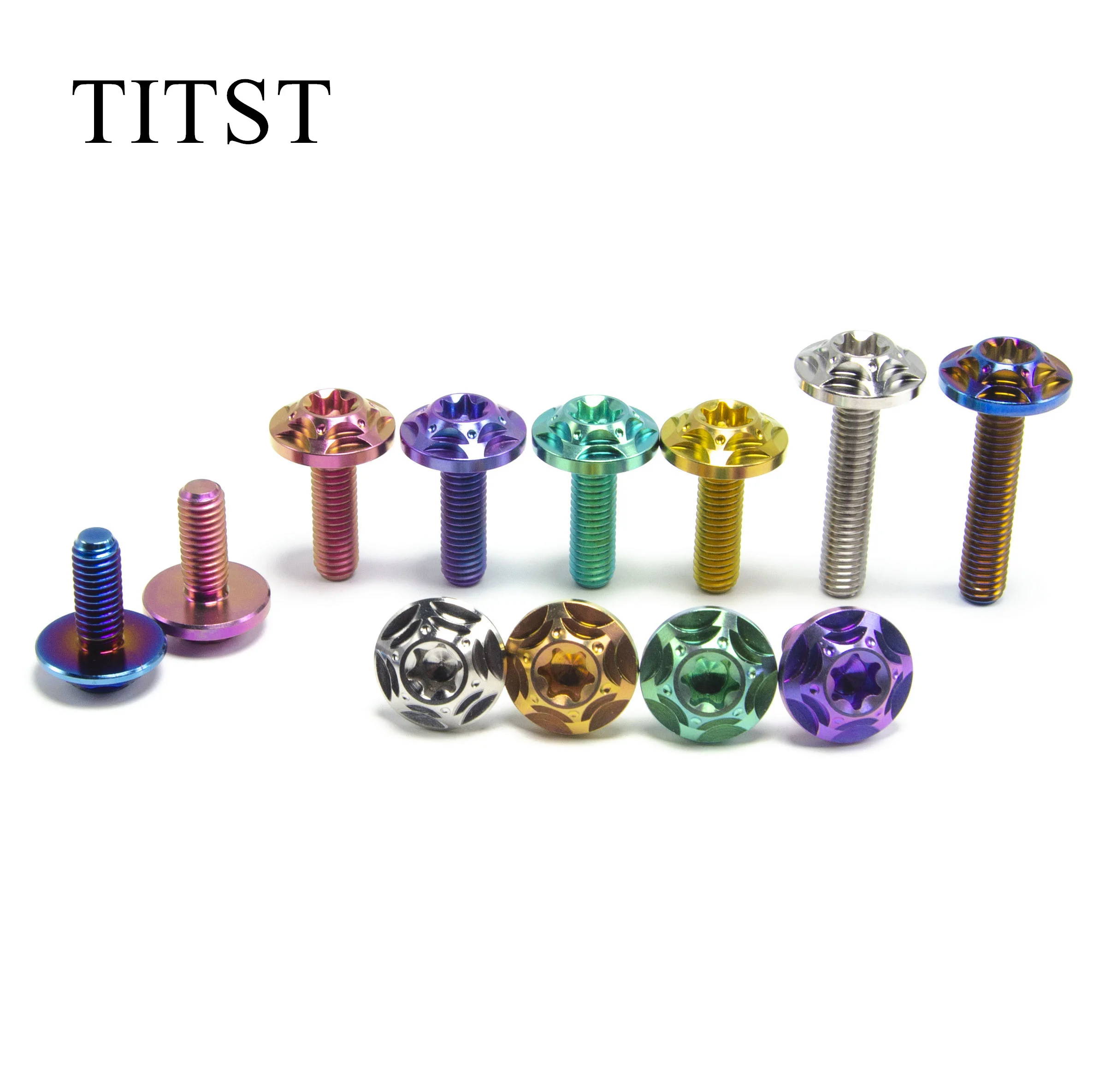 TITST Мотоциклетные винты M6x10/15/20/25/30/35/40 из титанового сплава