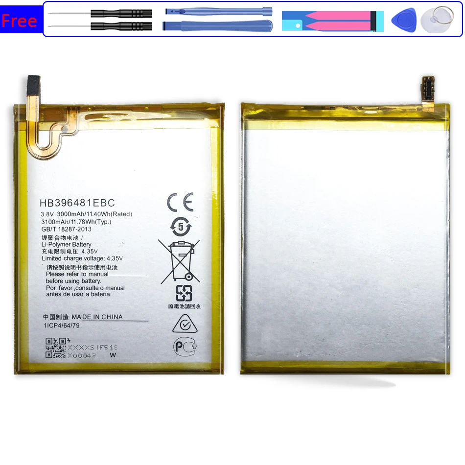 

Battery HB396481EBC For Huawei ASCEND G7 PLUS G7plus HONOR 5X Honor5X y6ii GR5 5A G8 G8X RIO L03 UL00 TL00 AL00