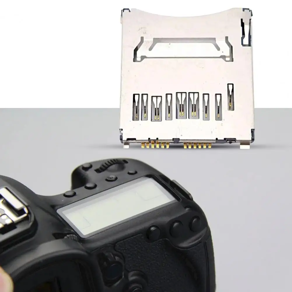 

Camera Card Socket Convenient Metal Quick Disassembly Portable Tear Resistant Camera Card Slot SD Card Holder SD Card Slot