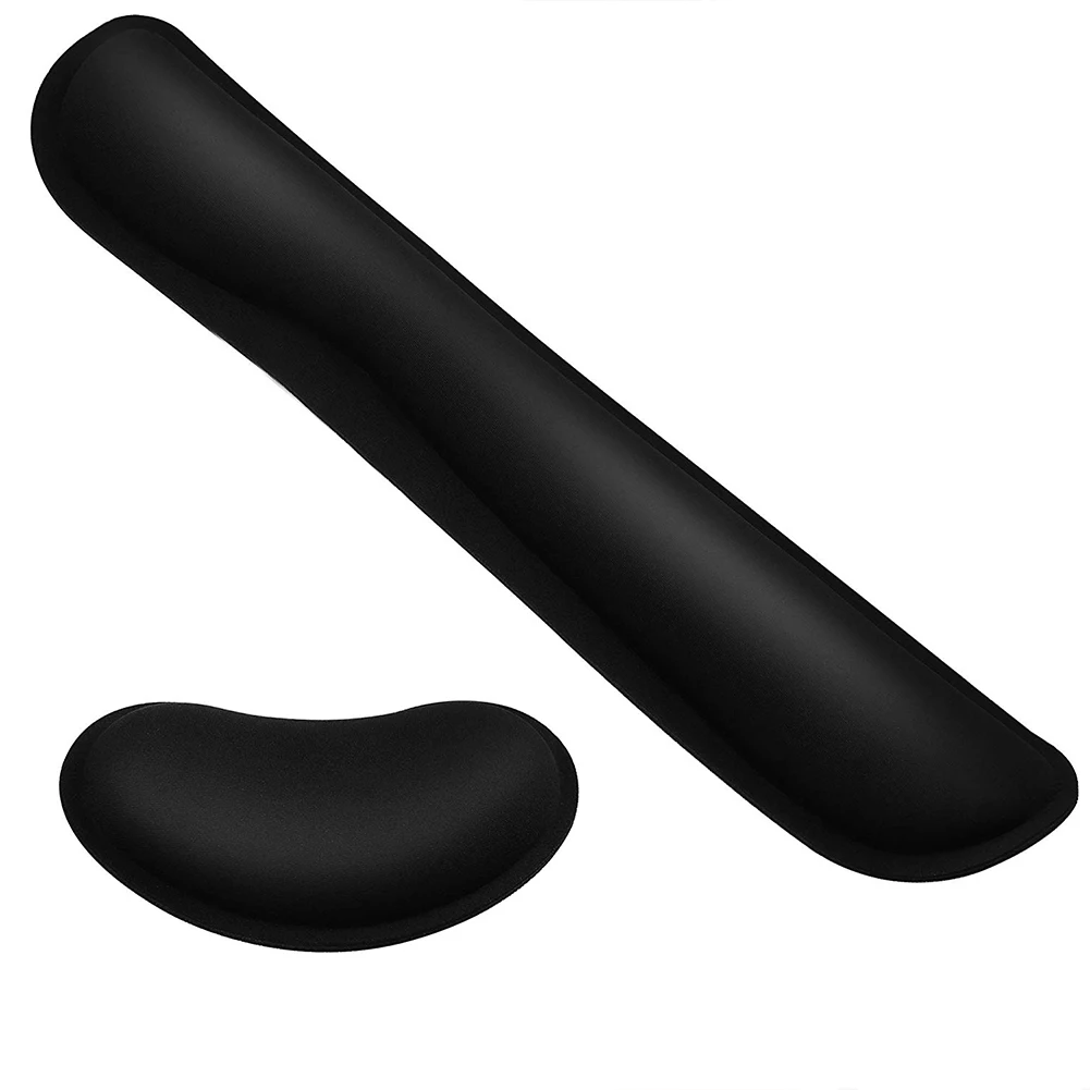 Прочный Мягкий Нескользящий игровой коврик из пены с эффектом памяти для дома и офиса, облегчение боли, практичная эргономичная клавиатура,...