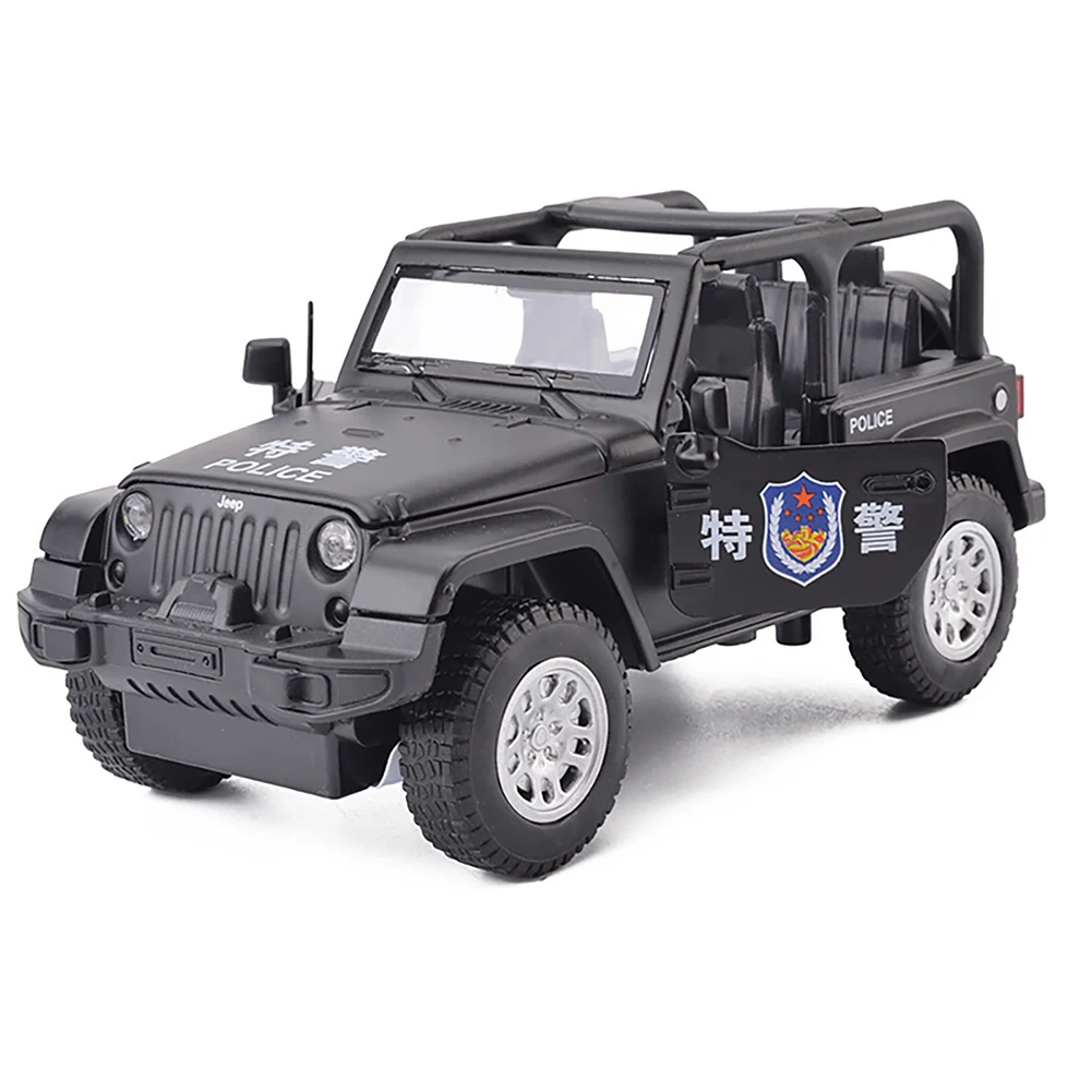 

1:32 Simulation Alloy Car With Sound Light Simulation Pull-back Diecast Off-road Vehicle With Openable Door For Kids Gifts