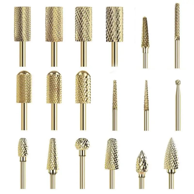 

1PCS Tapered Barrel Tungsten Carbide Nail Drill Bit Acrylic Nail File Art Tools for Gel Nails Cuticle Manicure Pedicure