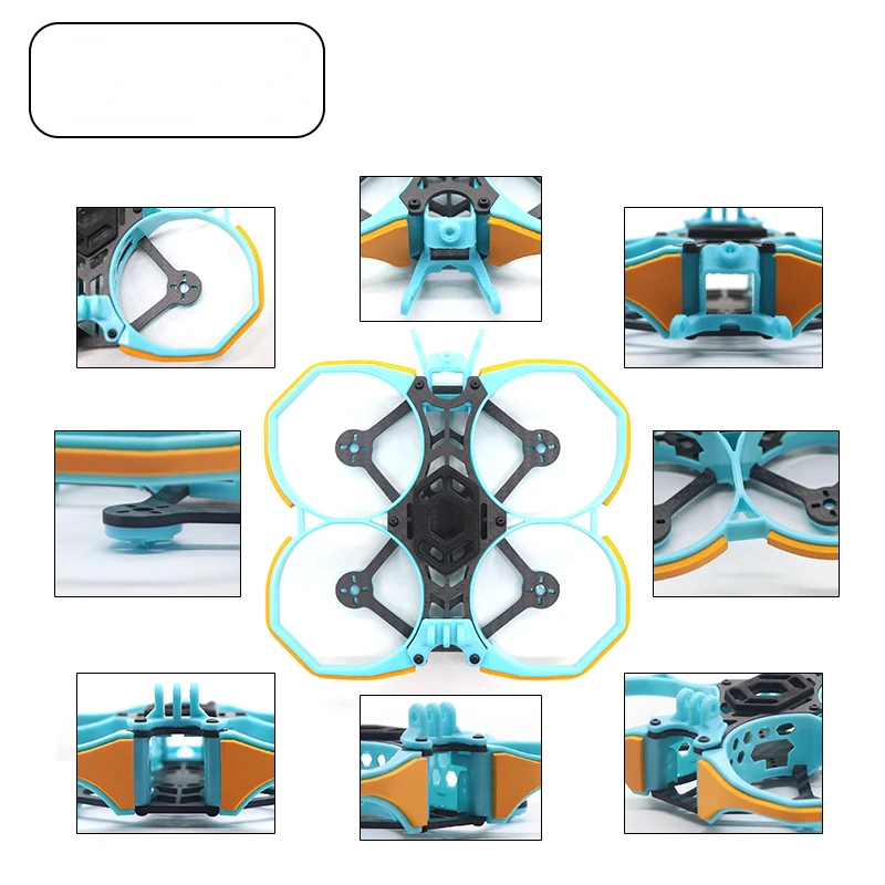 

2,5 дюймовый стеллаж HD внутренний БПЛА пересечение машина FPV трубка анти-защита от столкновения круг углеродное волокно