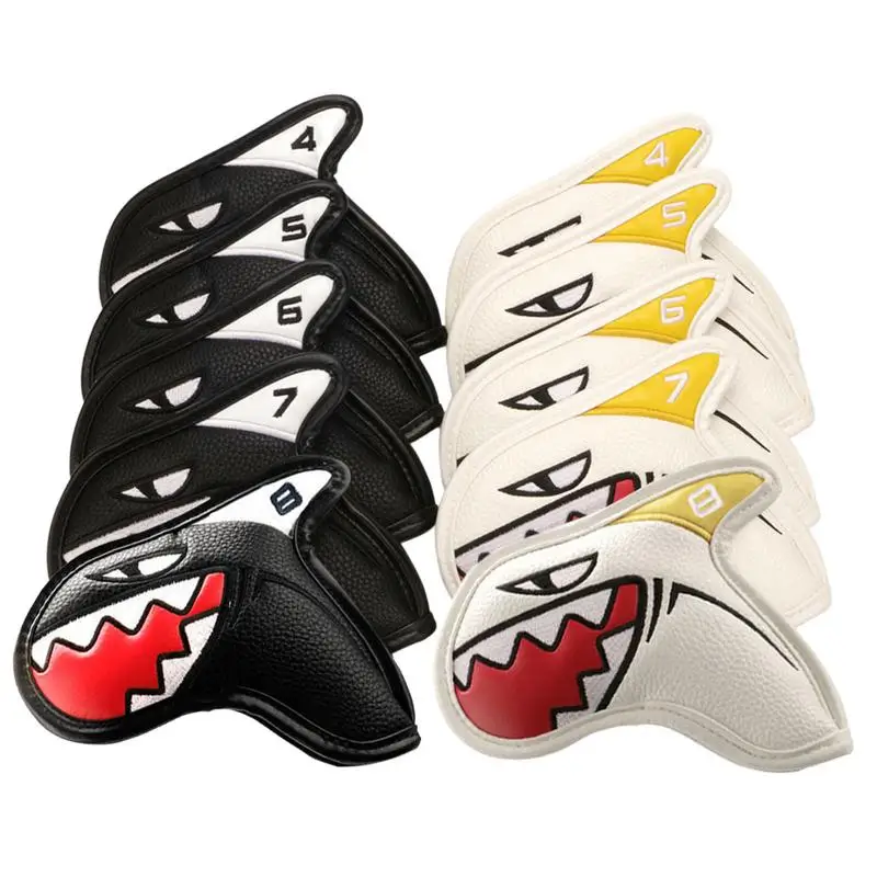 Club Cover For Driver Fairway Hybrid Waterproof Protector Set Pu Durable Golf Iron Headcover Golf Putter Cover