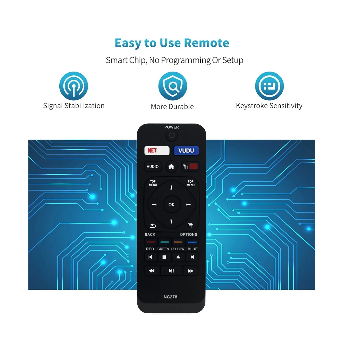 Пульт дистанционного управления для Blu-Ray DVD-плеера NC278 NC458 NC290 BDP2501/F7 BDP2501/F7A BDP7303/F7