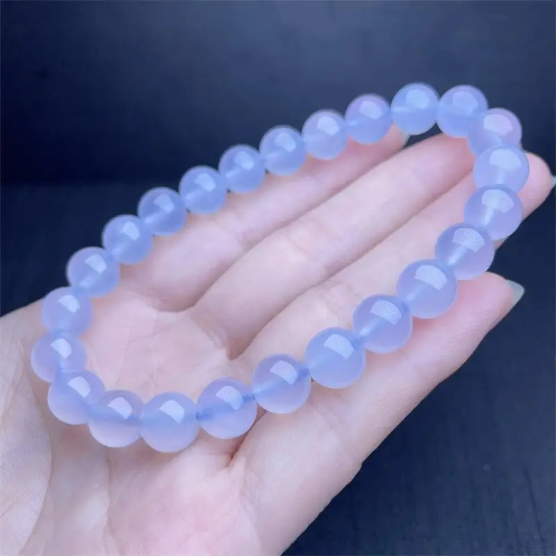 9 мм браслет из натурального голубого кружева и агата Стрейчевые бусины ручной