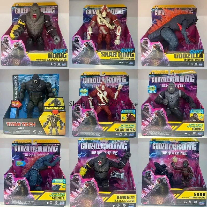 Фото 2025 Playmate Godzilla Wars King Kong 2, мини-коллекция, каменная мускулатура, ящерица, горилла, маленькая обезьяна, игрушка, Коллекционная модель, подарок №1