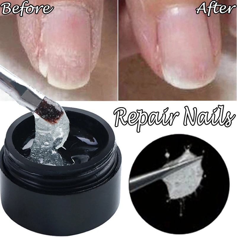 

1pc Extension Tips Clear Nail Gel Acrylic Soak Off Repairing Broken Cracks Fiberglass UV Nail Art Gel Manicure Accessories