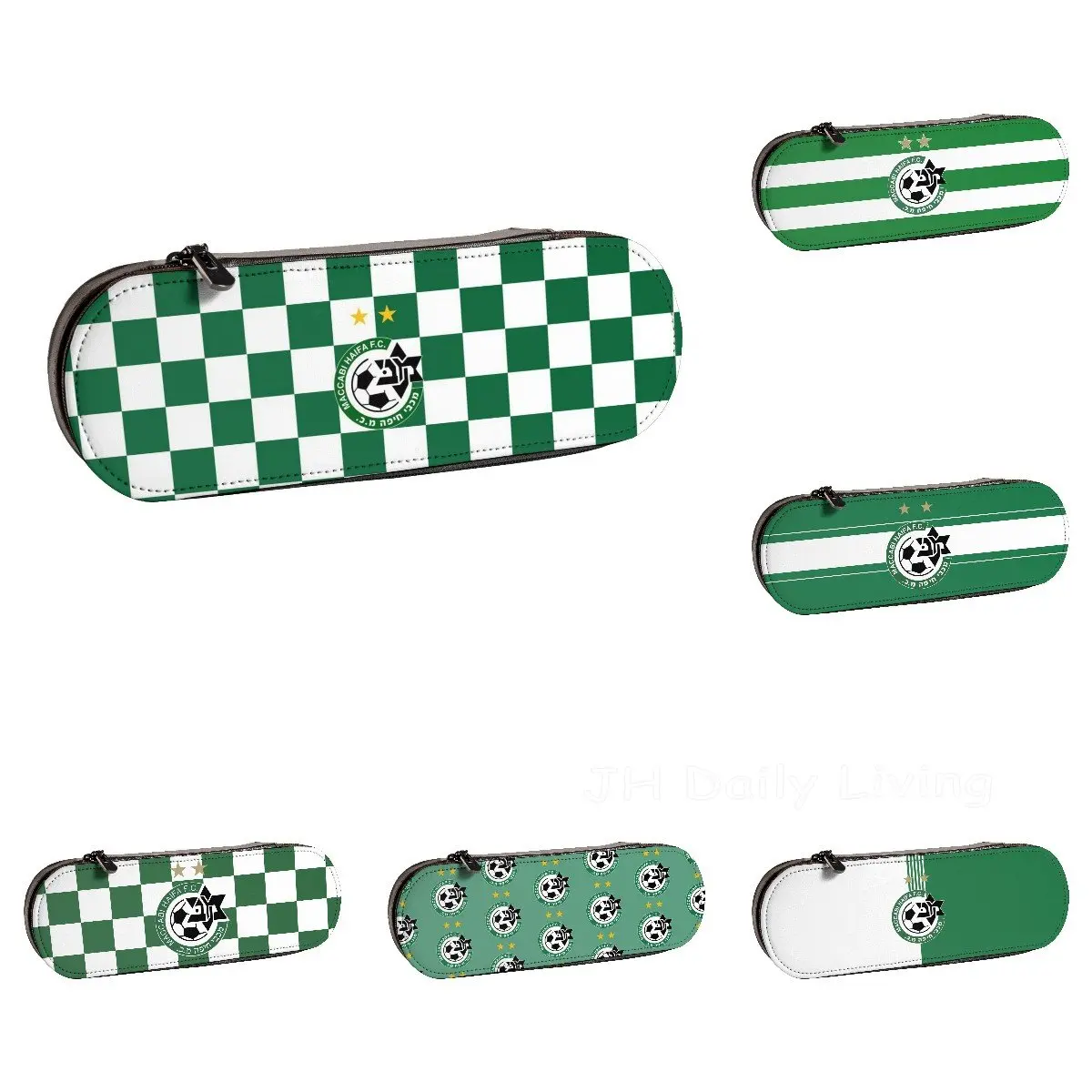 

Maccabi Haifa FC Print Leather Pencil Case Classic Fashion Large Capacity Pencil Bag Storage Bag Organizer for Student Gift
