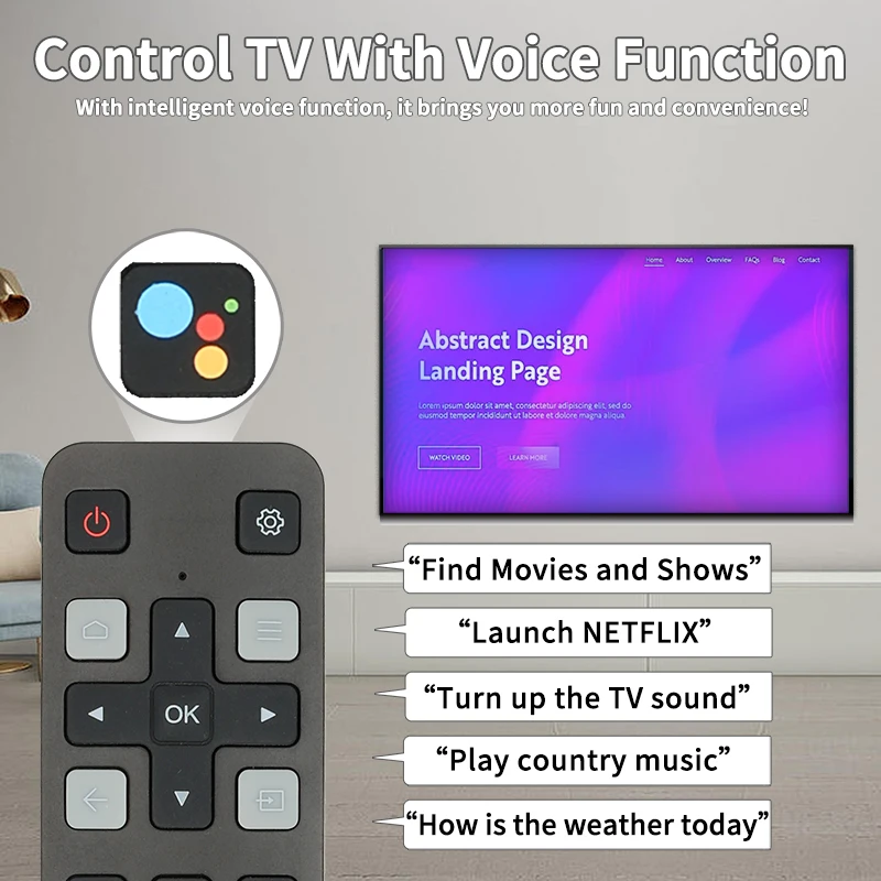 RC802V FNR1 для TCL Voice Remote Control Замена с кнопками NETFLIX YouTube Android 4K Smart TV 40S334 50S434