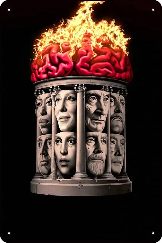 Румуры (2024) постер фильма в стиле ретро металлическая жестяная вывеска 8x12 дюймов