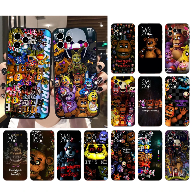 

Phone Case For iphone 14 13 12 11 Pro Max XS XR X 12mini 14 Plus SE five-nights Mobile Phone Case Funda